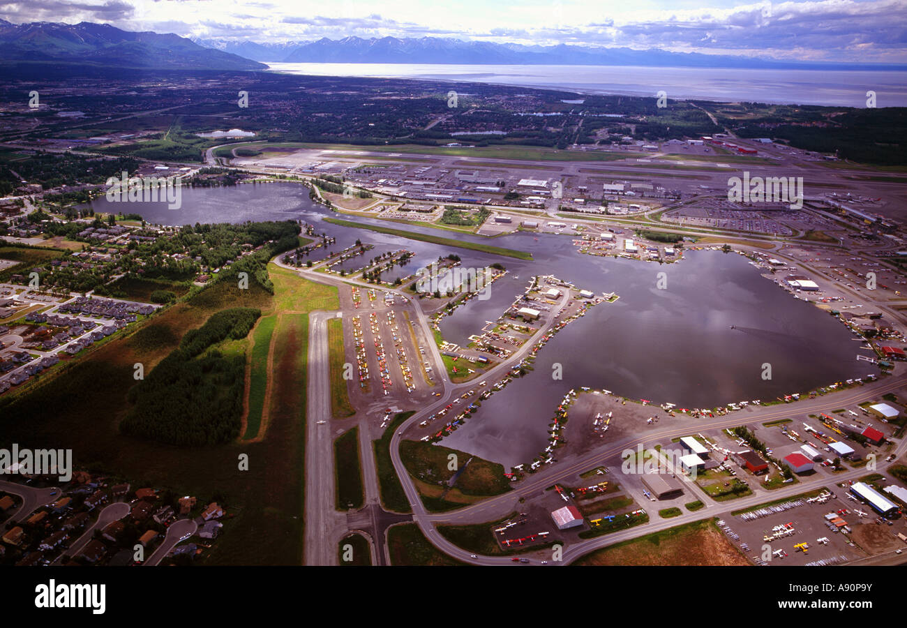 Lake hood seaplane base anchorage hires stock photography and images