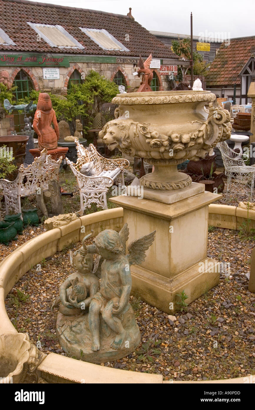England Somerset Wells reclamation architectural salvage yard Stock Photo Alamy