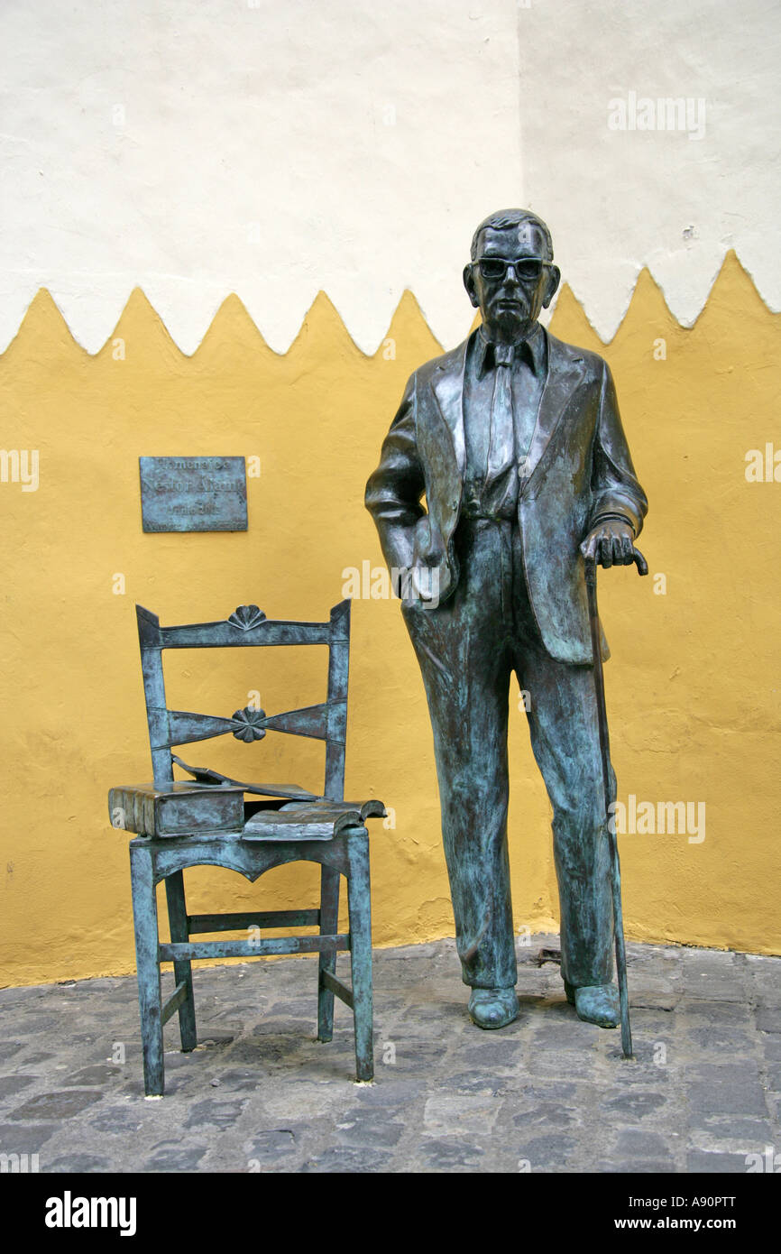 Statue of Nestor Alamo, Las Palmas, Gran Canaria Stock Photo