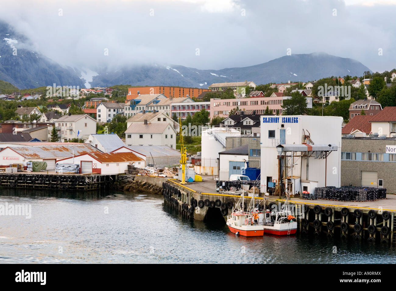 Skjervoy Norway Stock Photo 12213289 Alamy