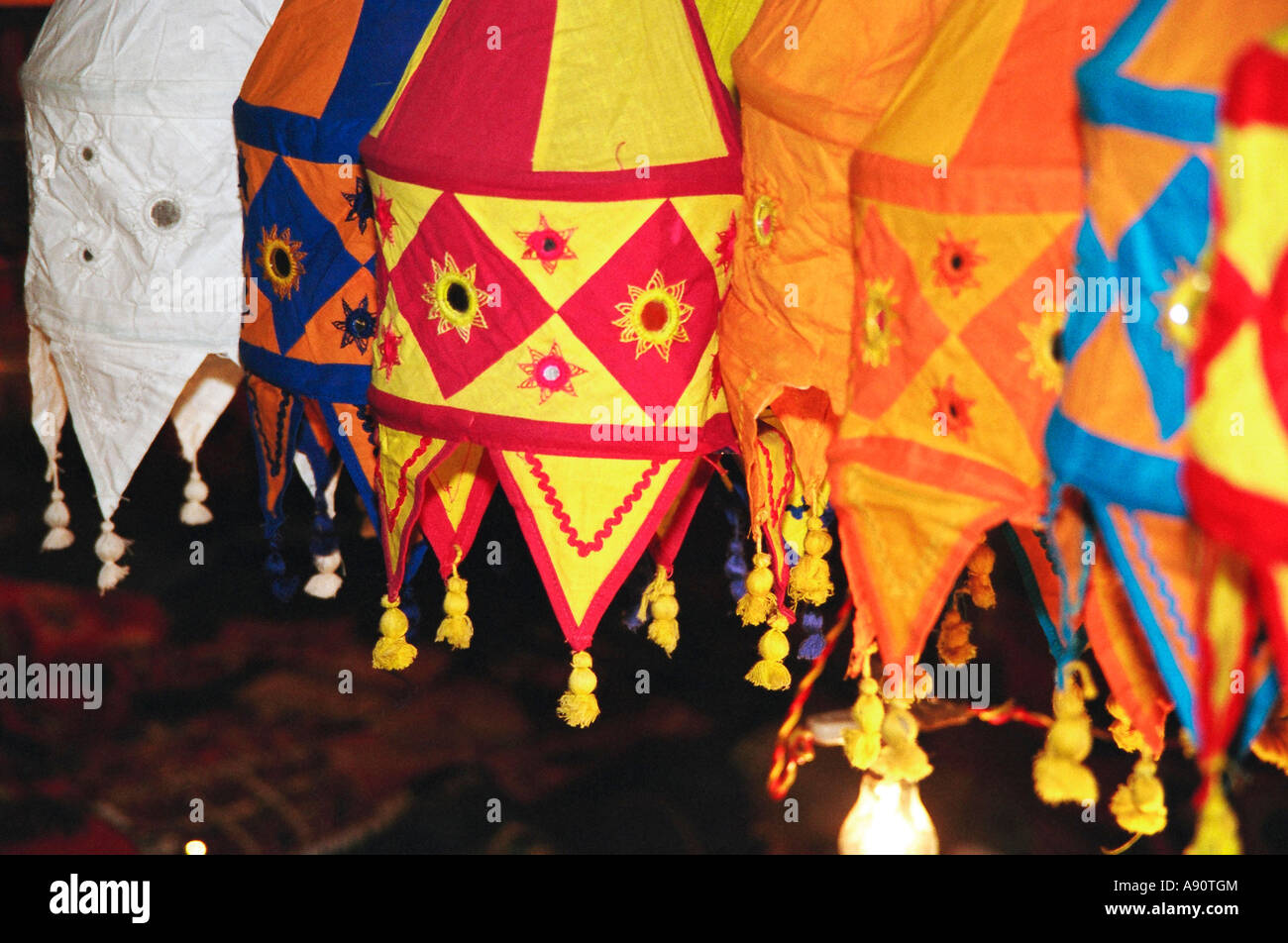 Lanterns lantern hanging colourful colorful souvenir stall sale sell hi