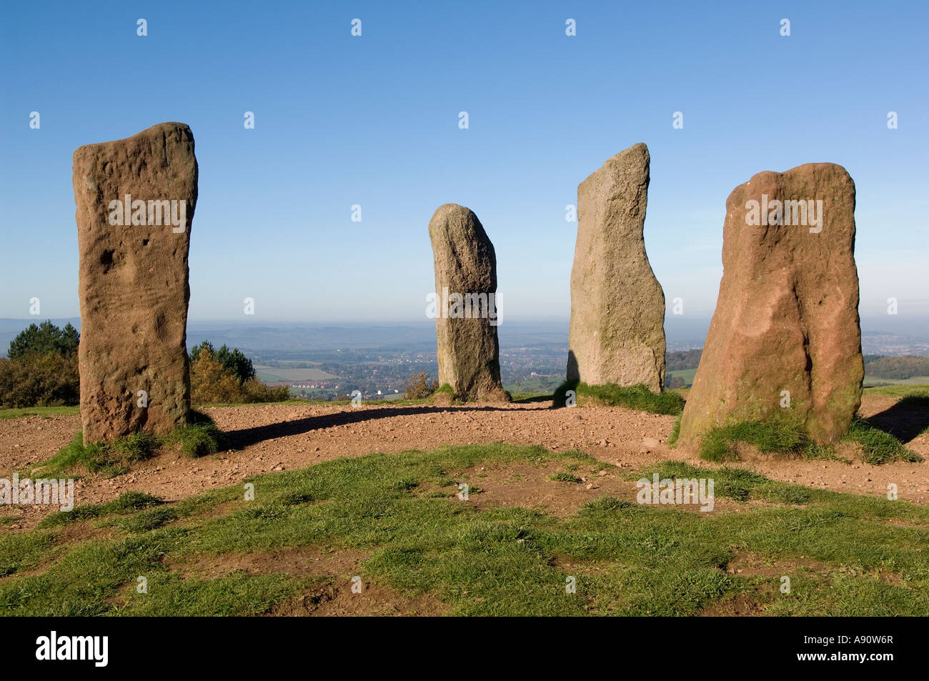 Four stones Clent worcestershire Stock Photo
