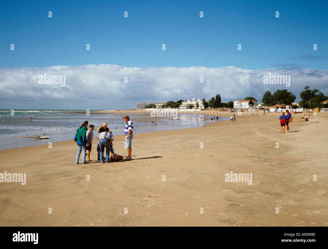 France Vendee La Tranche Atlantic coast seaside the beach Stock Photo