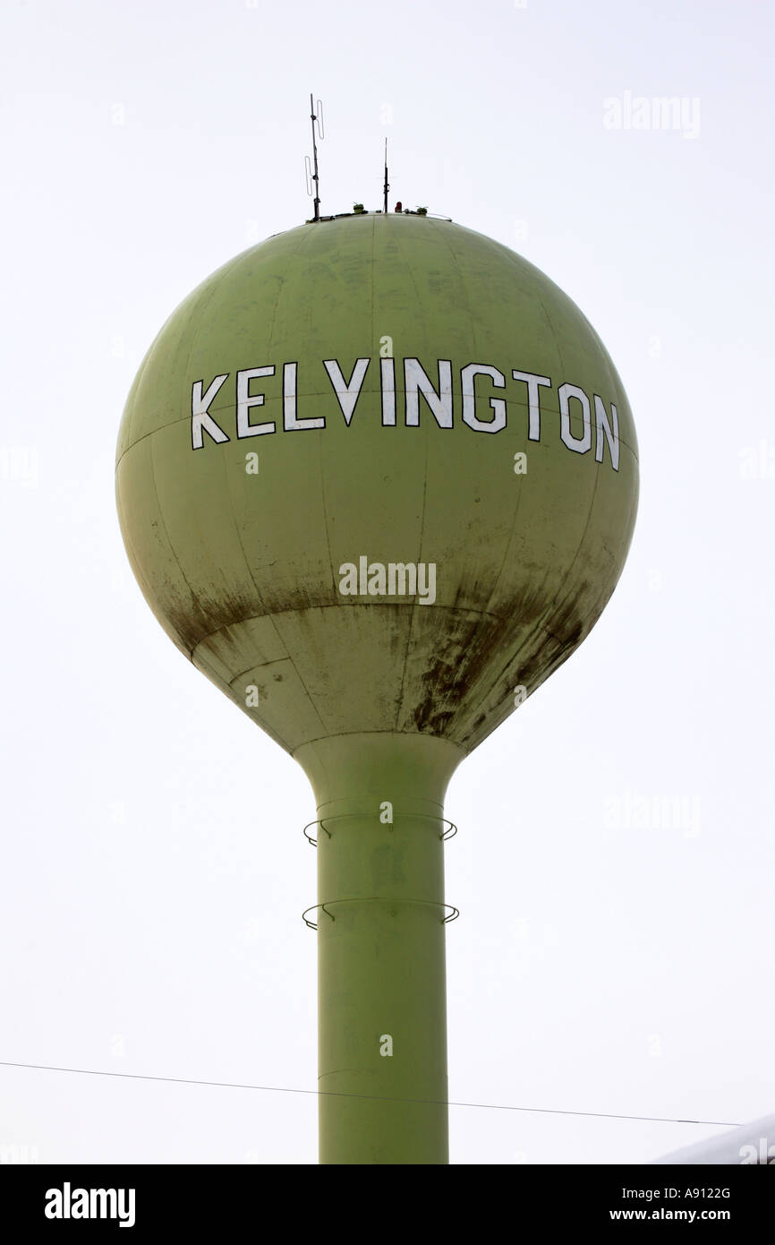 Kelvington water tower Stock Photo Alamy