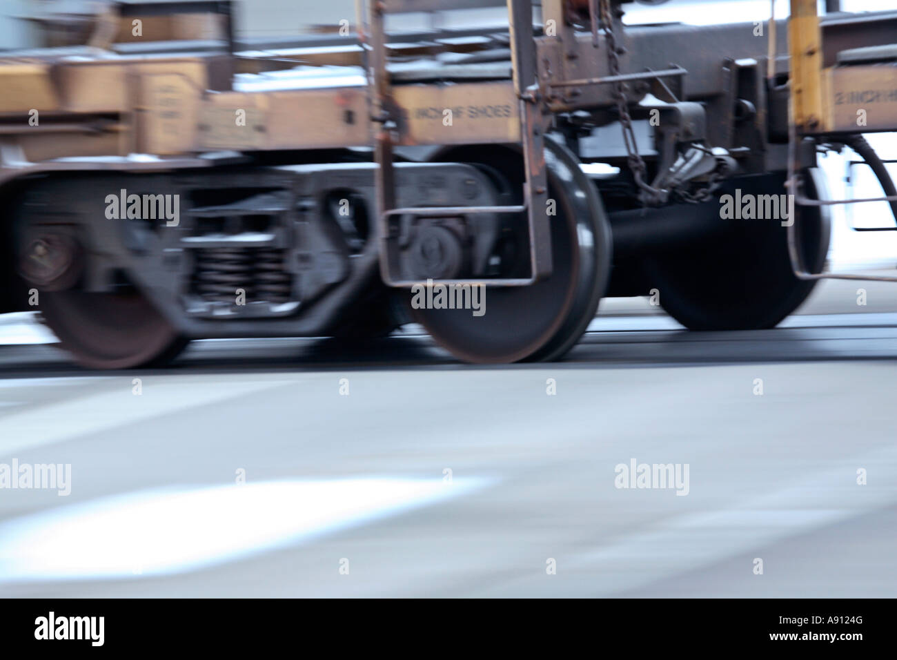 Rail car at train crossing in Saskatchewan Stock Photo Alamy