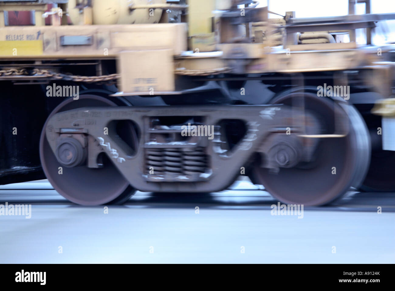 Rail car at train crossing in Saskatchewan Stock Photo Alamy