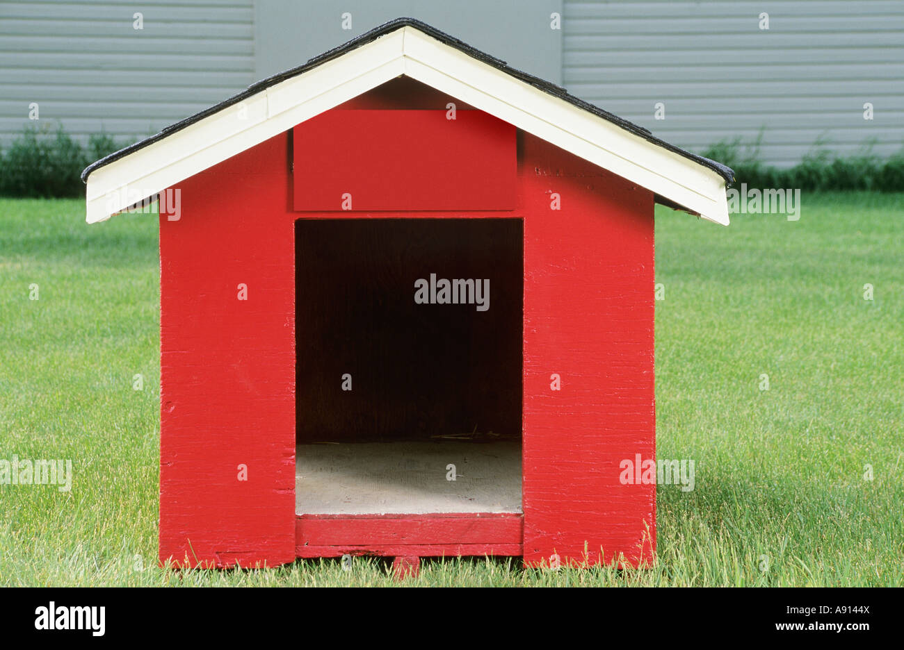 Dog house Stock Photo