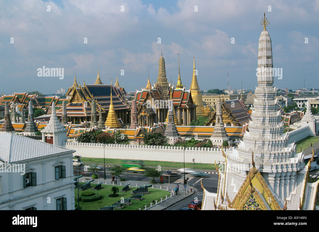 Overview of the Grand Palace, Bangkok, Thailand Stock Photo - Alamy