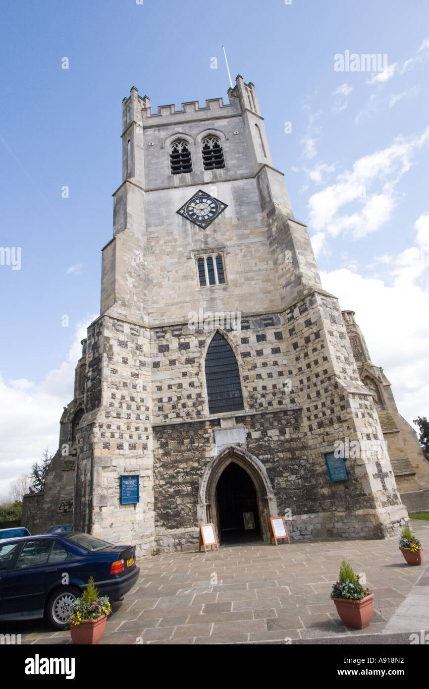 Waltham Abbey, The Abbey Church of Waltham Holy Cross Essex Stock Photo