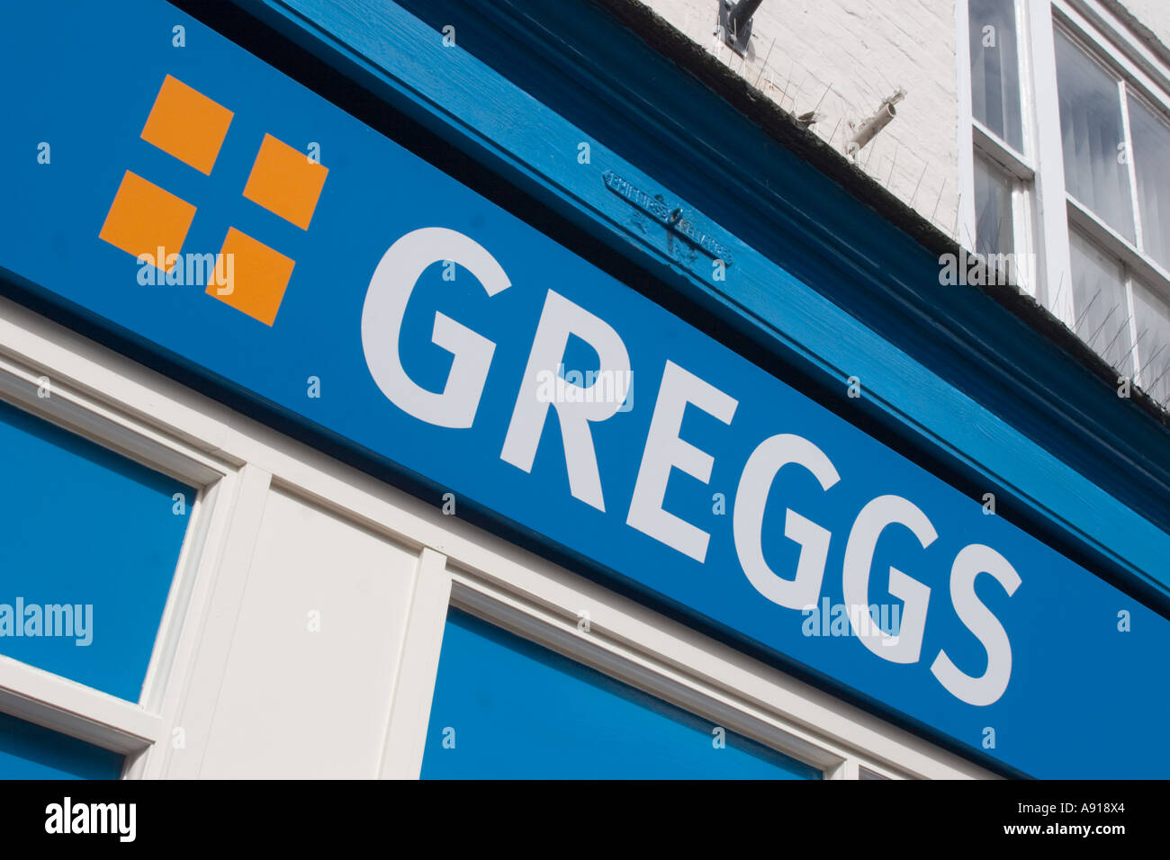 Greggs the bakers in the High Street Stock Photo Alamy