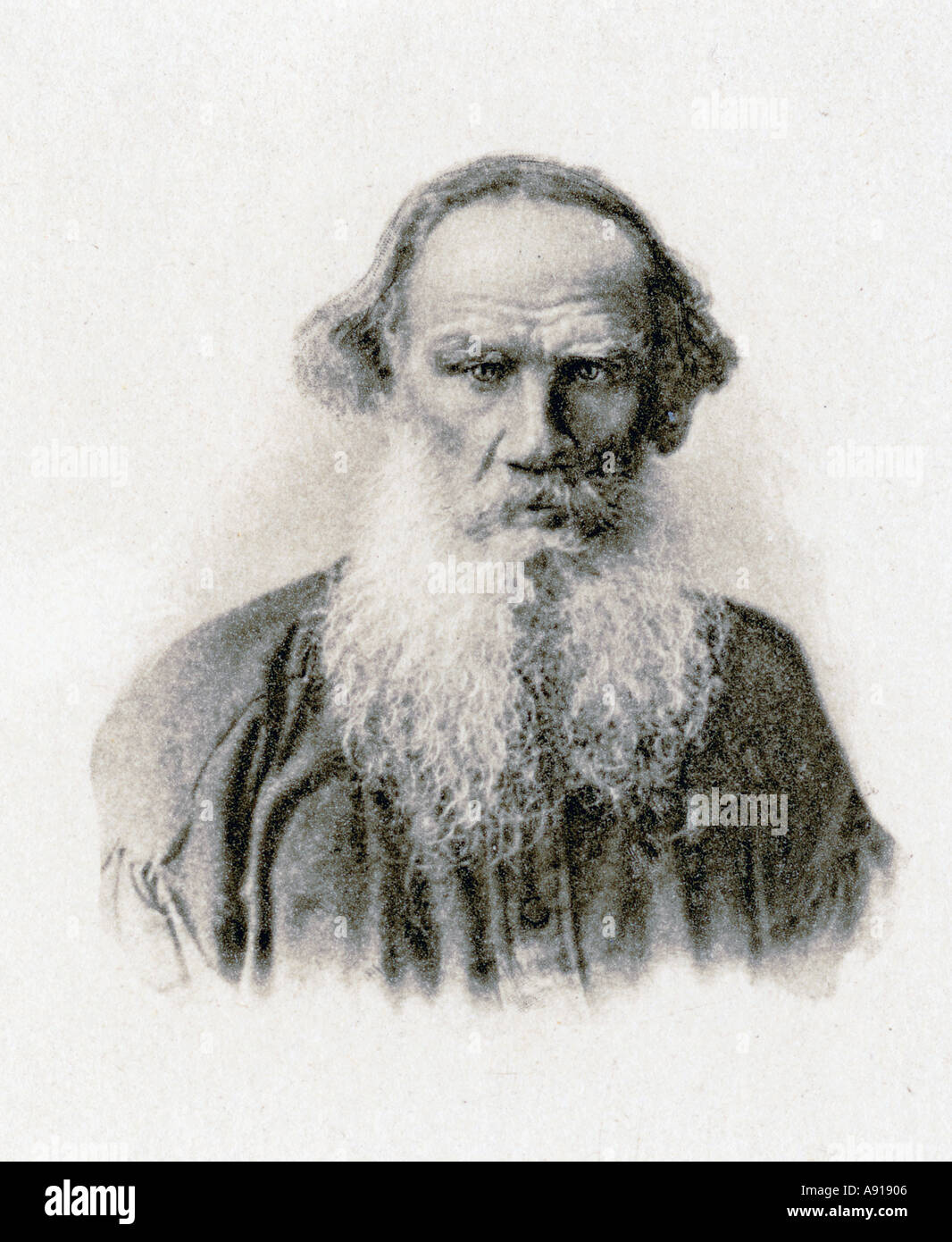 Leo Nikolaevich Tolstoy, 1828 - 1910. Russian novelist. Stock Photo