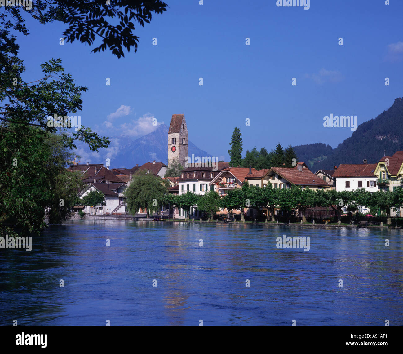 Interlaken Bern Canton Switzerland Stock Photo Alamy