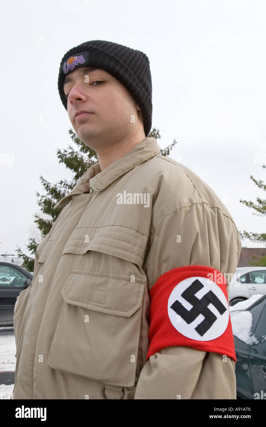Member of National Socialist Movement Stock Photo