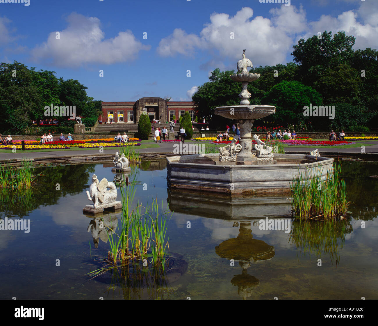 Stanley Park Blackpool Lancashire England Stock Photo Alamy