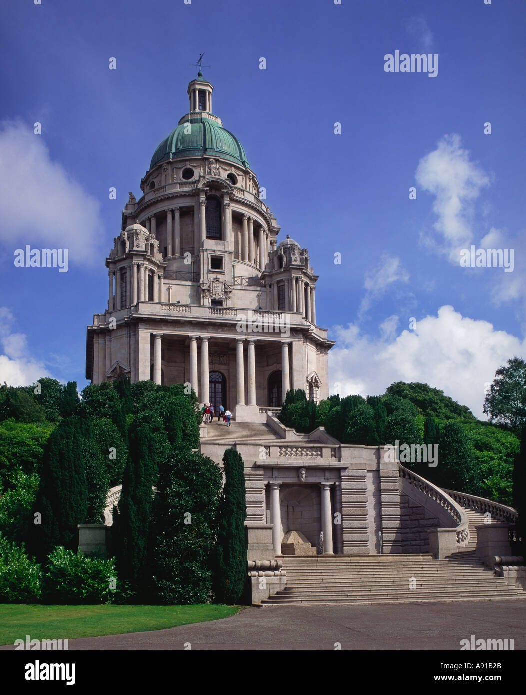 Ashton Memorial Lancaster Lancashire England Stock Photo Alamy