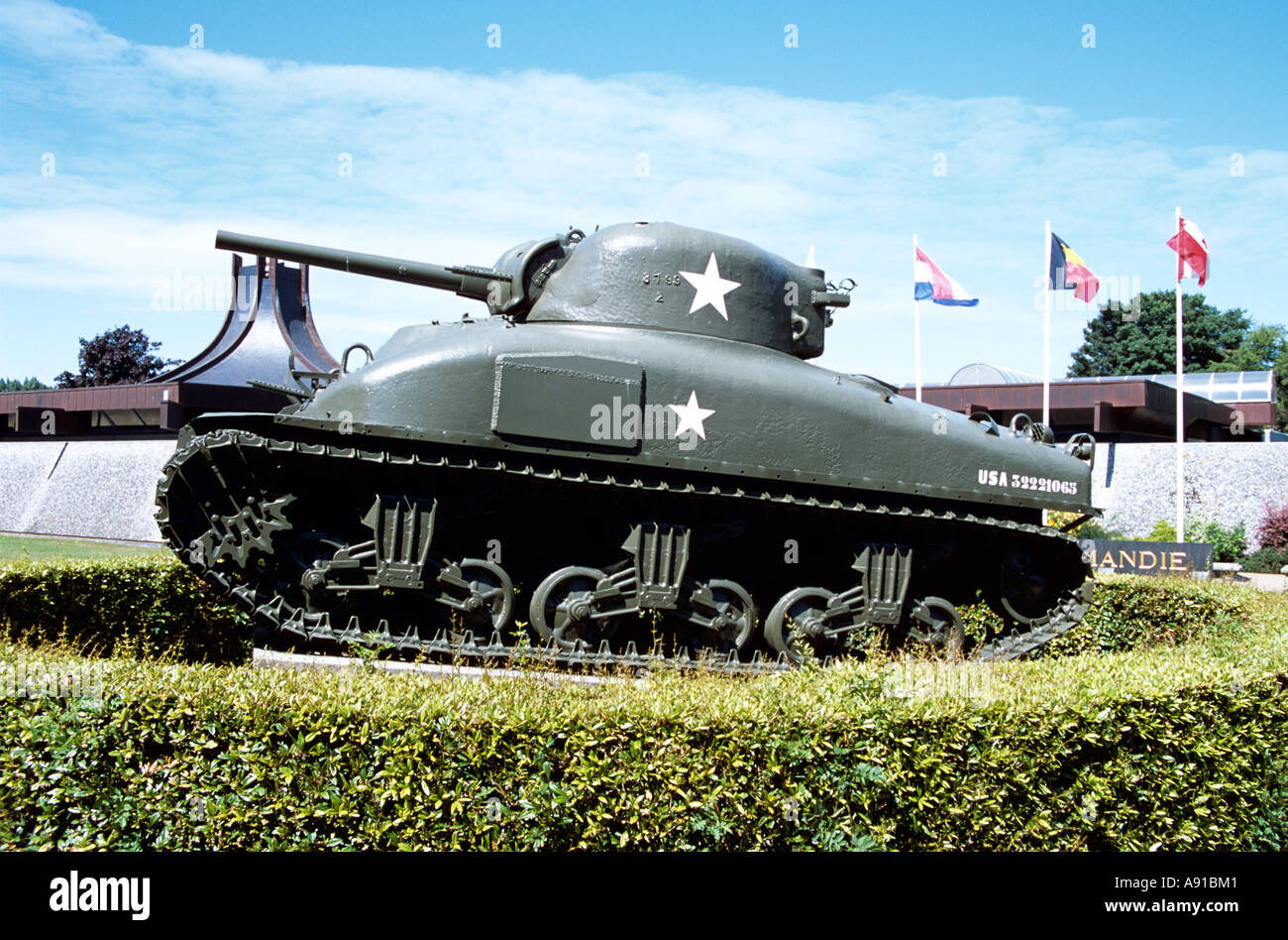 Musee Memorial 1944 Bataille de Normandie, Battle of Normandy Stock
