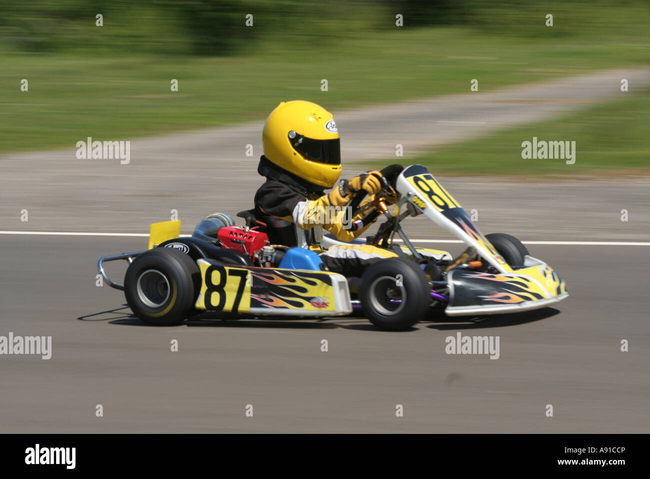 A racing cadet go kart Stock Photo Alamy