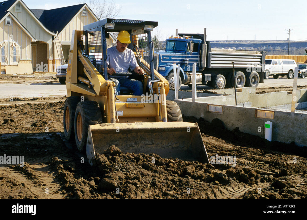 Bobcat tractor backfill hi-res stock photography and images - Alamy