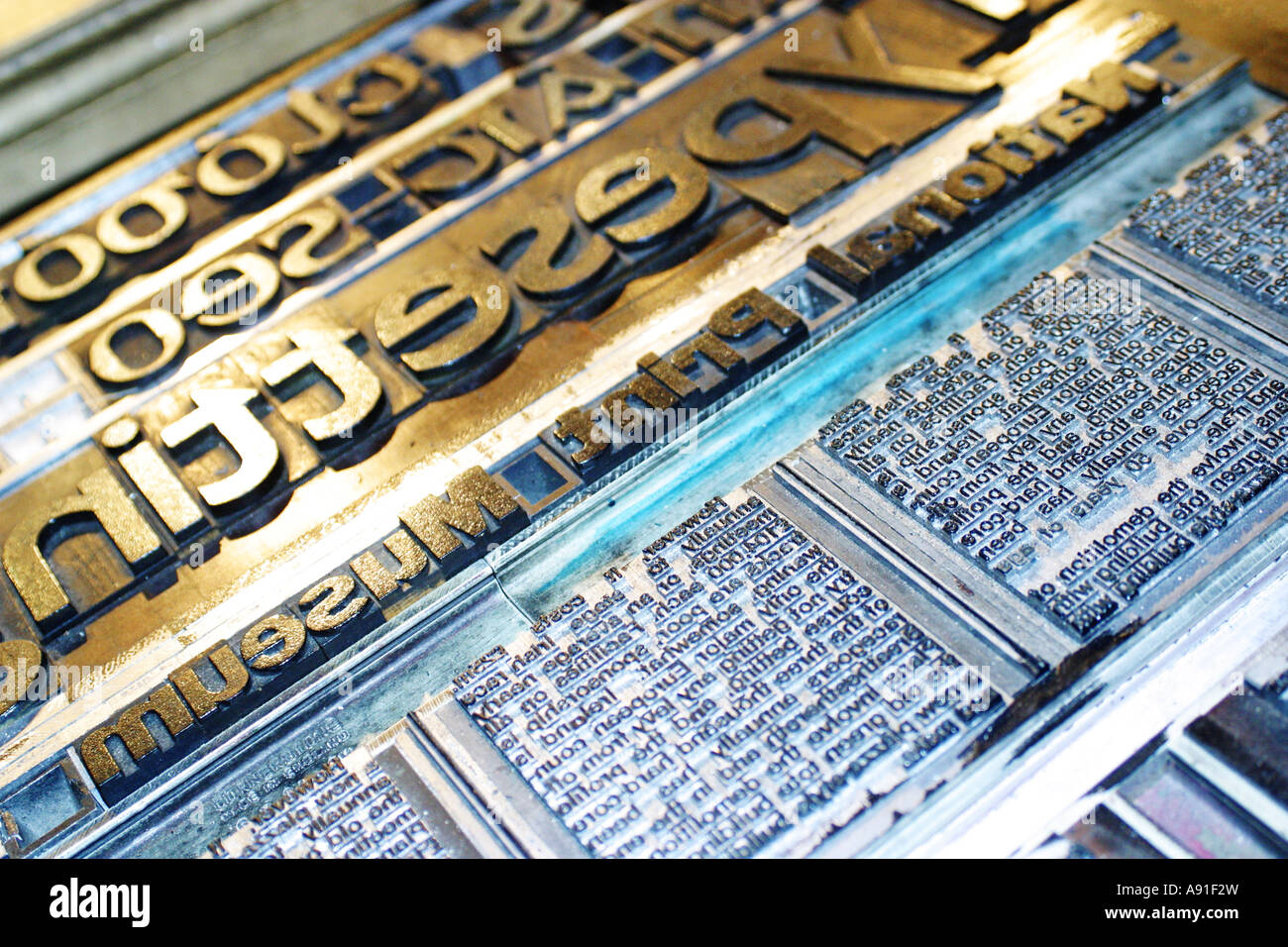 Printing Press Plates Stock Photo Alamy