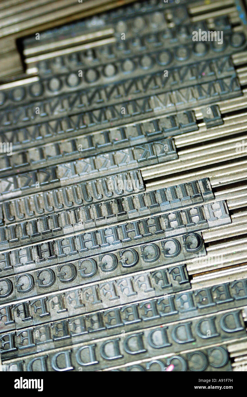 Printing Press Plates Stock Photo Alamy