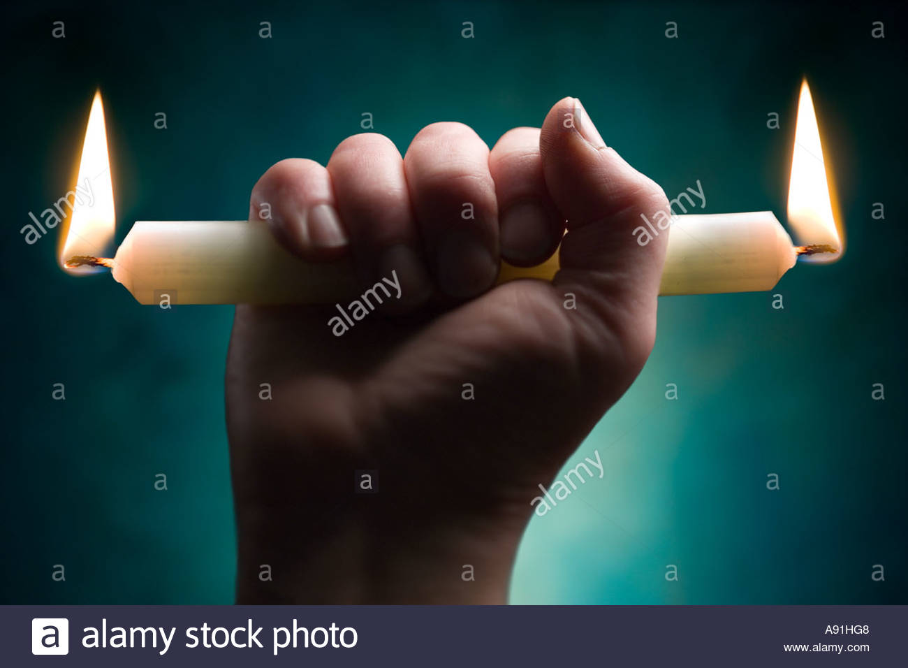 Burning Candle Both Ends High Resolution Stock Photography and Images