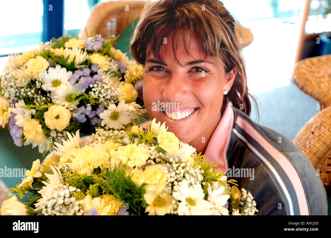 Jennifer Capriati on the eve of  Wimbledon 2003 Stock Photo