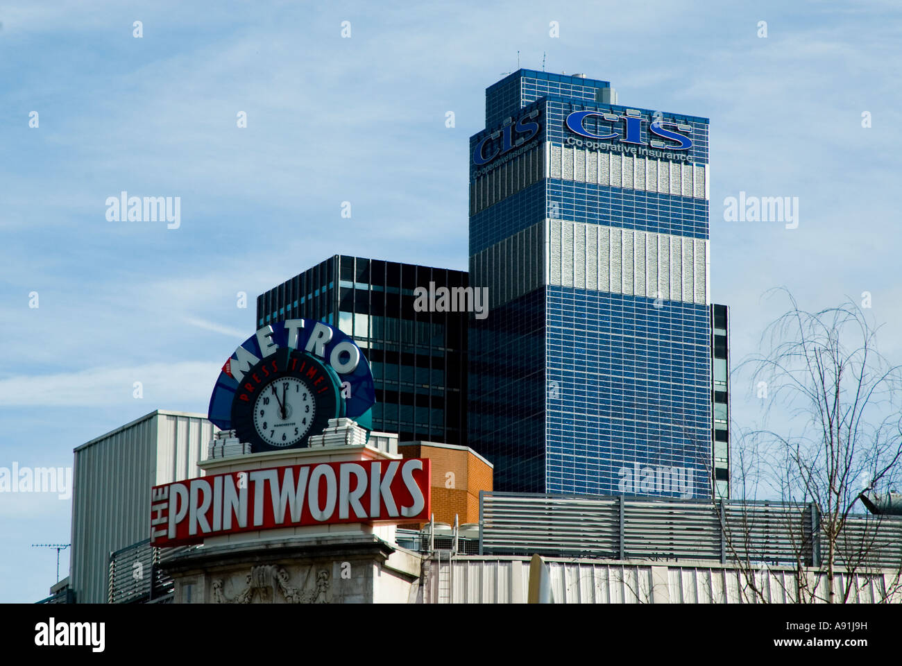 Printworks and CIS Manchester UK Stock Photo