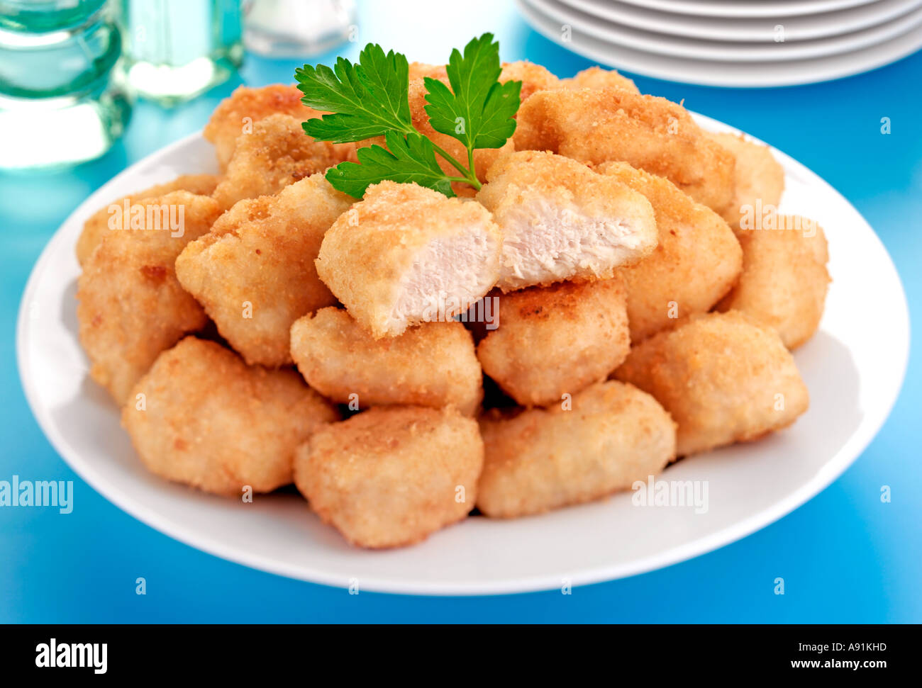 Food chicken poultry nugget nuggets deep fried battered fast food hi