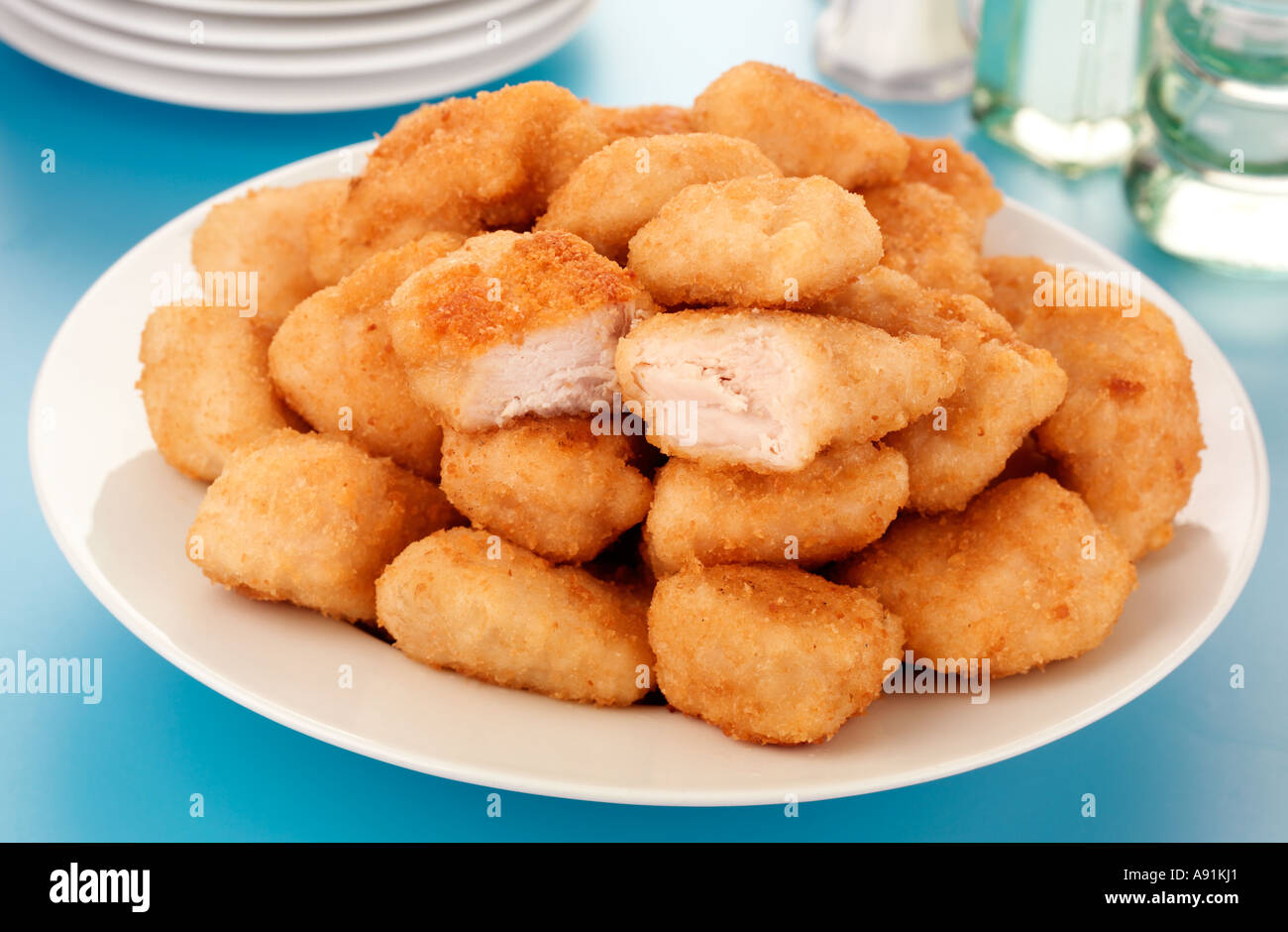 Food chicken poultry nugget nuggets deep fried battered fast food hi
