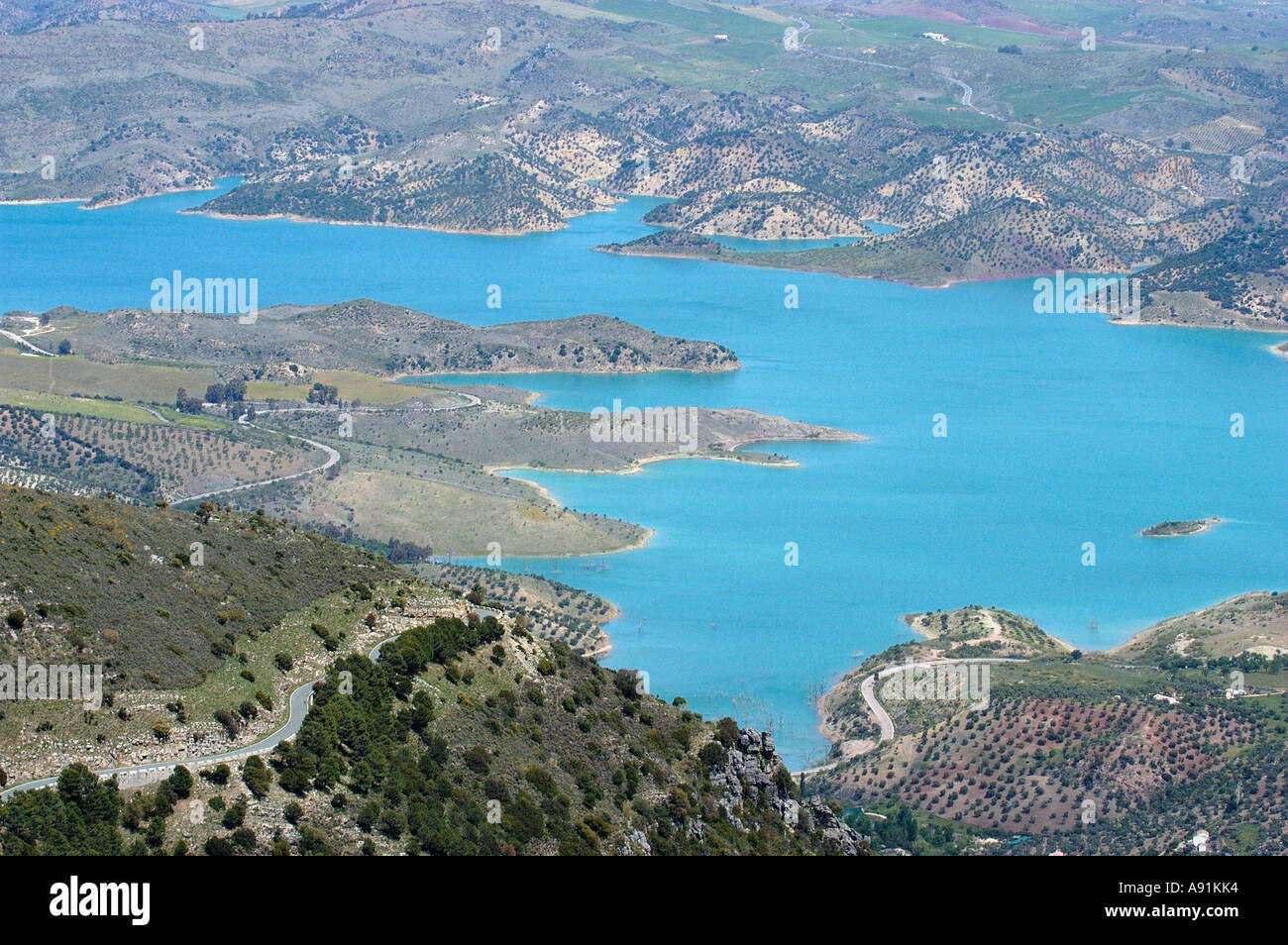 Zahara de la Sierra Cadiz Province Andalusia Spain Stock Photo - Alamy