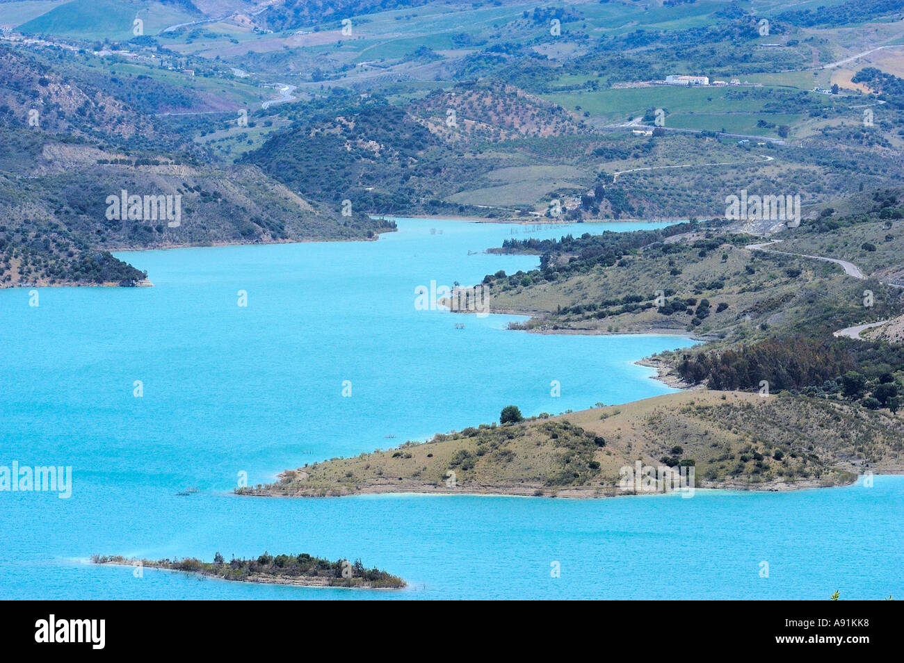 Zahara de la Sierra Cadiz Province Andalusia Spain Stock Photo - Alamy