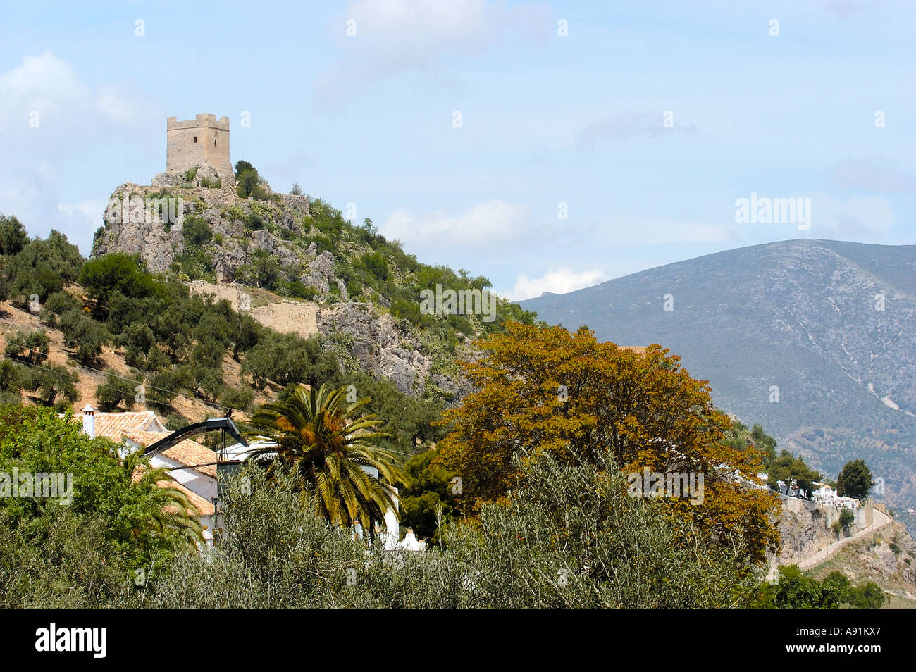 Zahara de la Sierra Cadiz Province Andalusia Spain Stock Photo - Alamy