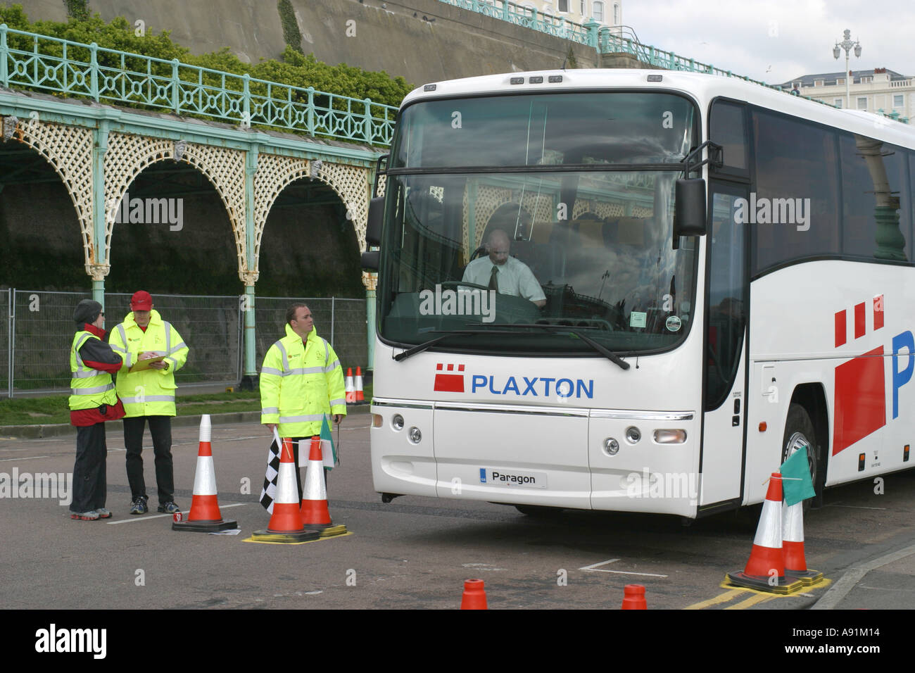 Brighton UK Coach Rally April 2005 Stock Photo - Alamy