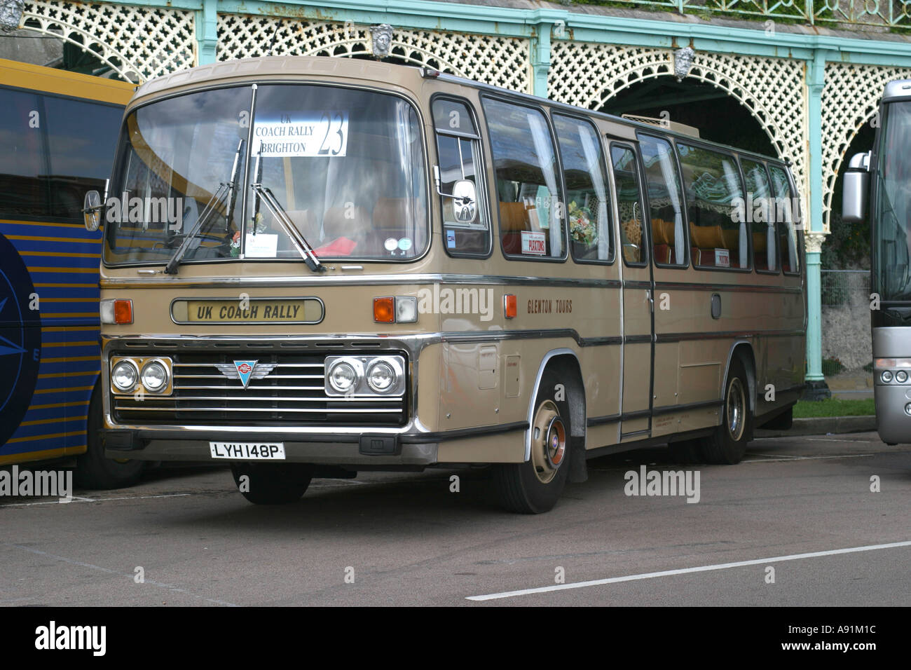 Brighton UK Coach Rally April 2005 Stock Photo