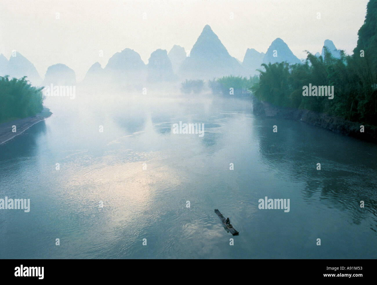 NMJ99744 Landscape Early Morning China Stock Photo