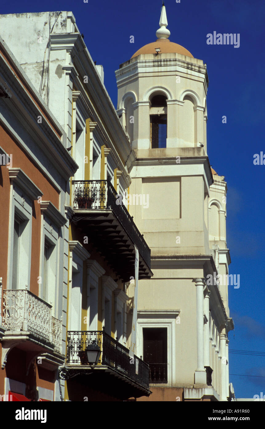Puerto Rico, Old San Juan. Street scene Stock Photo - Alamy