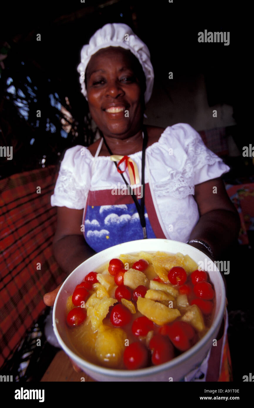 Caribbean, BWI, St. Lucia, Food Festival, Anse La Raye Stock Photo Alamy