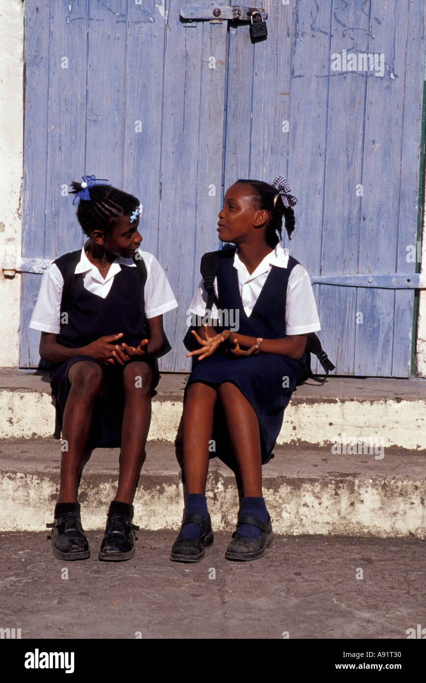 Caribbean, BWI, St. Lucia, Street Scene, Soufriere Stock Photo - Alamy
