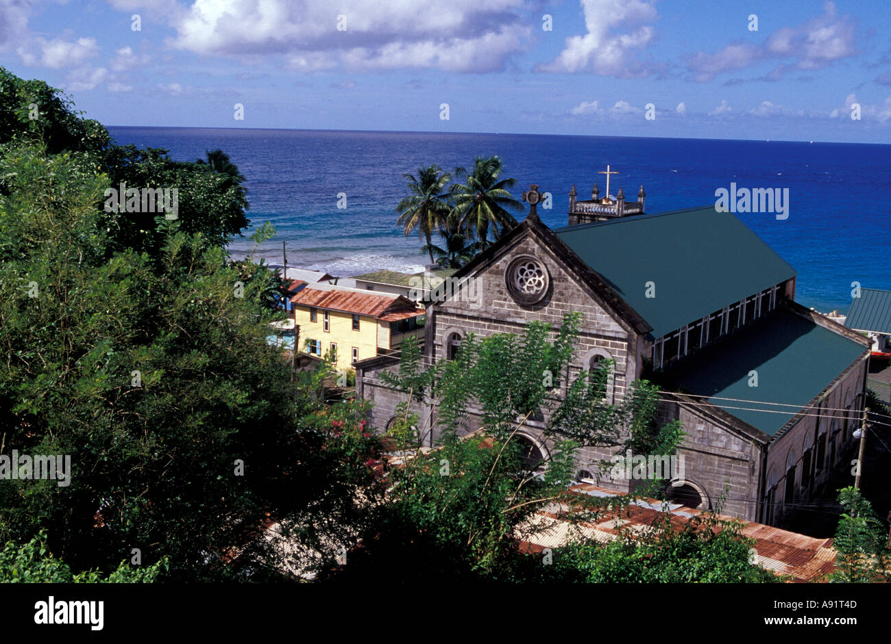 Caribbean, BWI, St. Lucia, Town of Choiseul Stock Photo Alamy