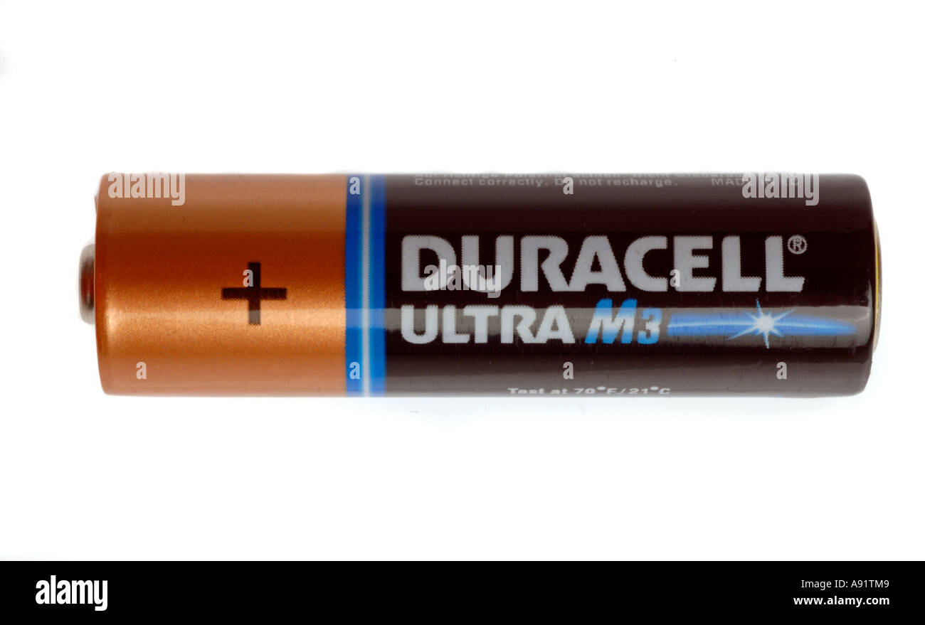 Duracell battery Stock Photo