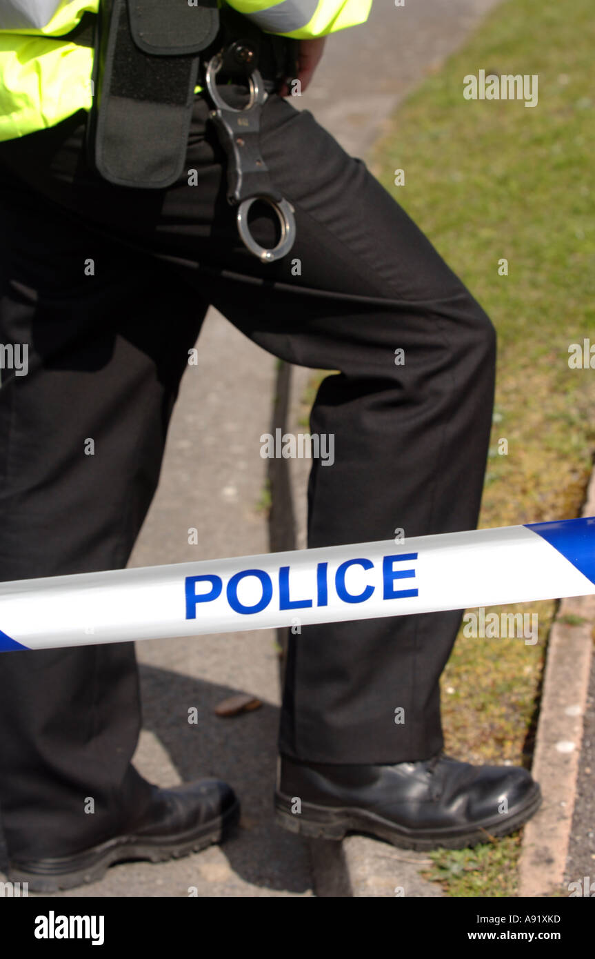 Police line tape Stock Photo Alamy