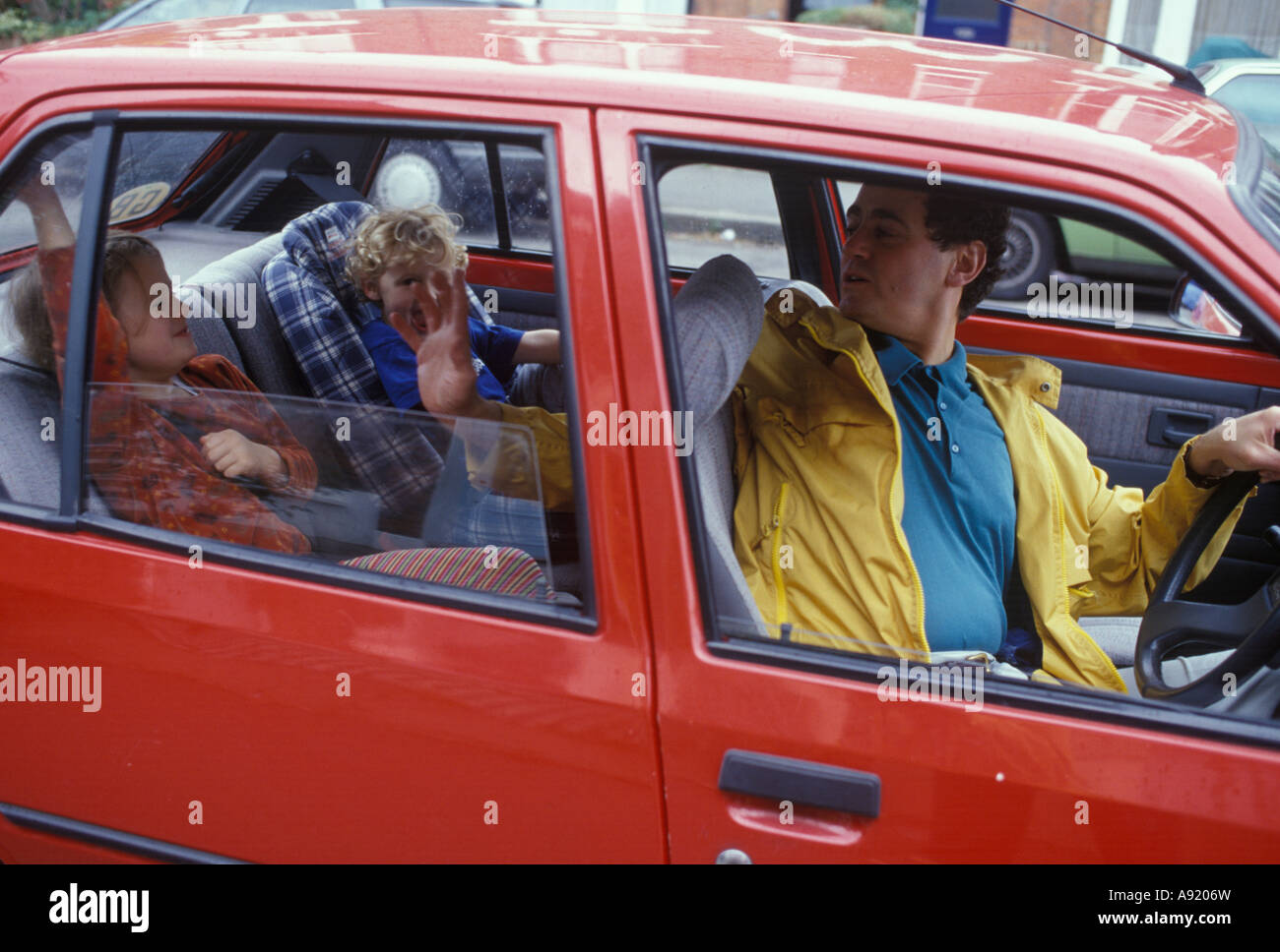 Children misbehaving car hi-res stock photography and images - Alamy