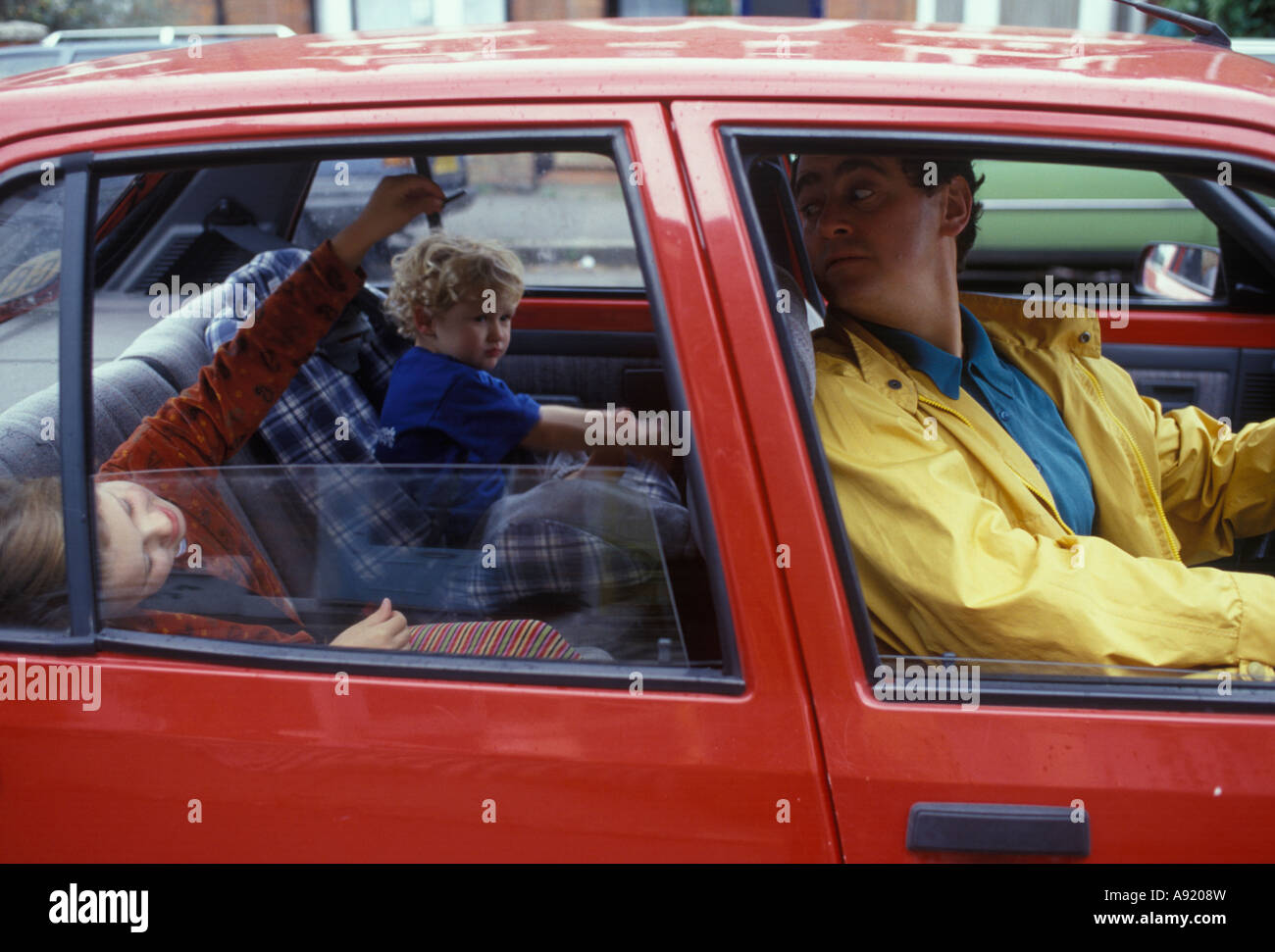 Children misbehaving car hi-res stock photography and images - Alamy