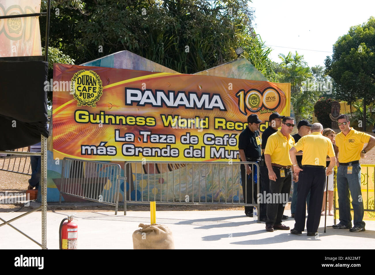Guinness Records largest cup of coffee. Cafe Duran, Panama City