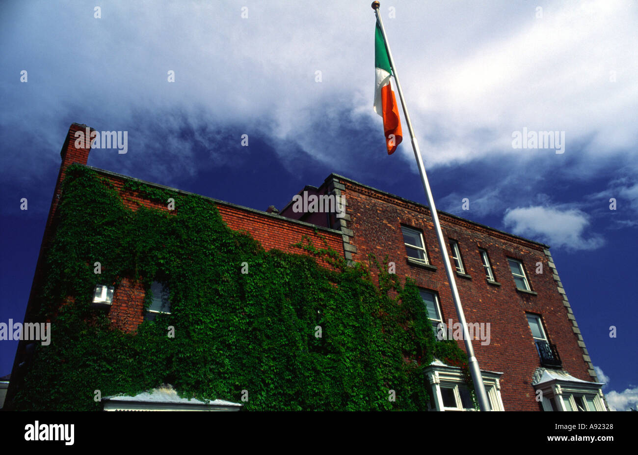 Ireland flag in Dublin  Stock Photo