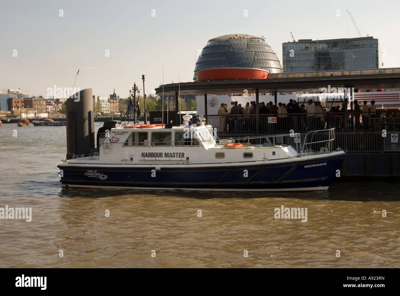 harbour master launch Port of London Authority Stock Photo Alamy