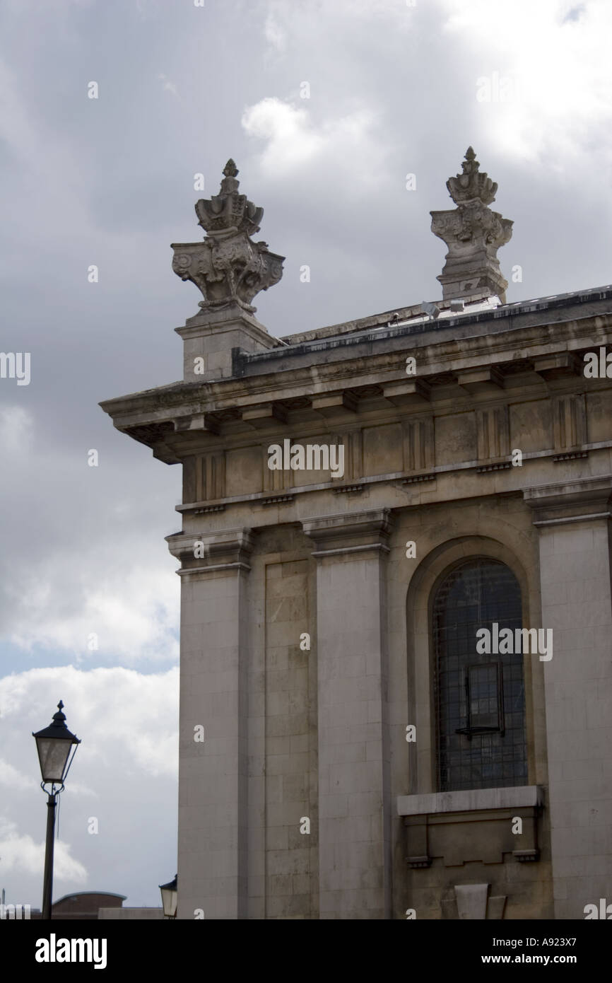 View of Nicholas Hawksmoor's St Alfege's Church in Greenwich, London