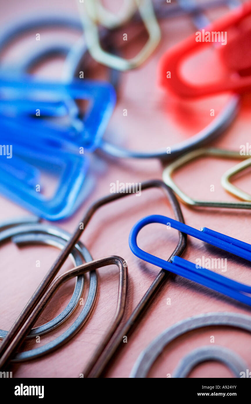 paper clips Stock Photo