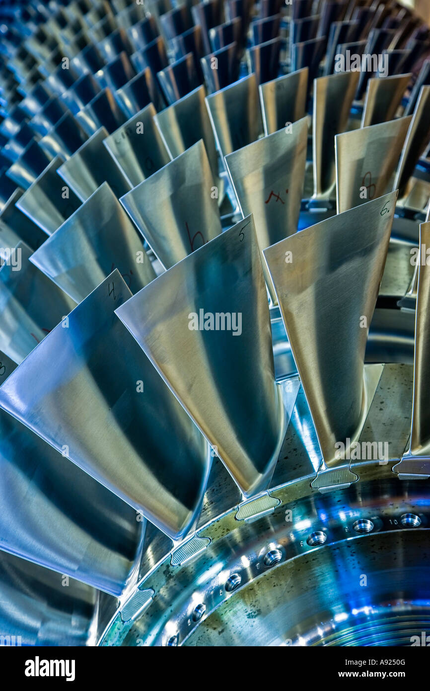 Spader Rotor turbine rotor spades Stock Photo - Alamy