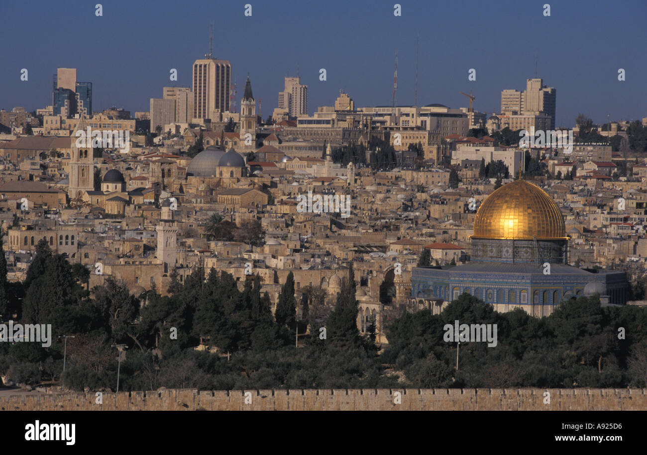 General View Old City Jerusalem Israel Stock Photo - Alamy